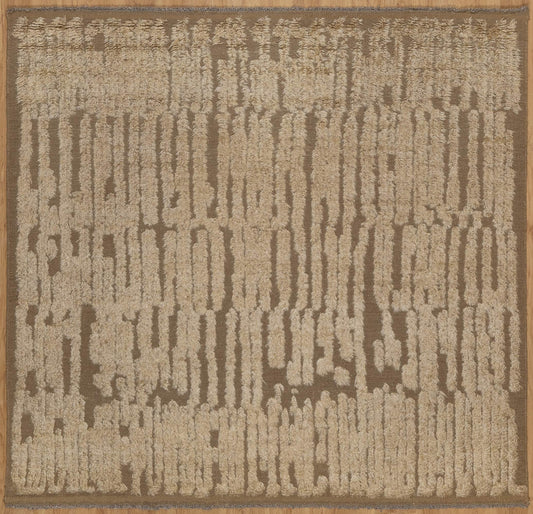 Fleece Oat hand-knotted wool rug