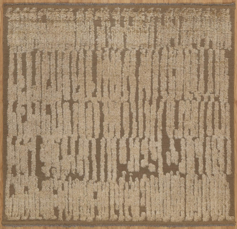 Fleece Oat hand-knotted wool rug