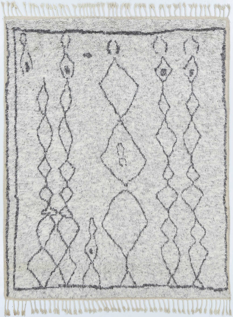Bloom Storm hand-knotted wool rug
