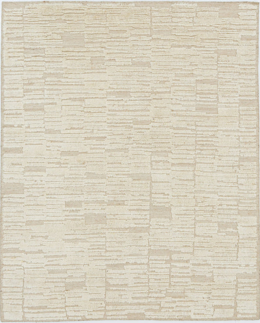 Cairn Ivory hand-knotted wool rug