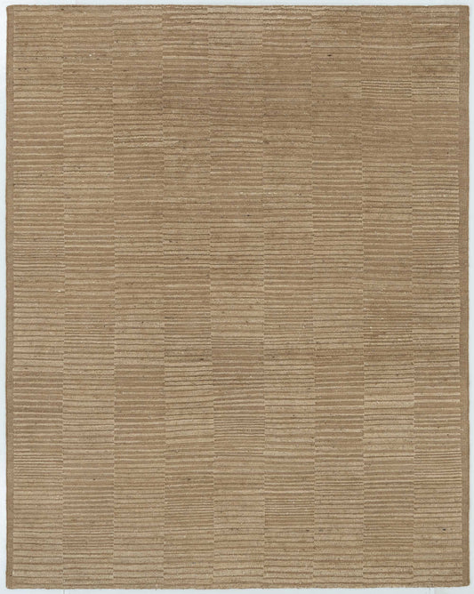 Crest Camel hand-knotted wool rug